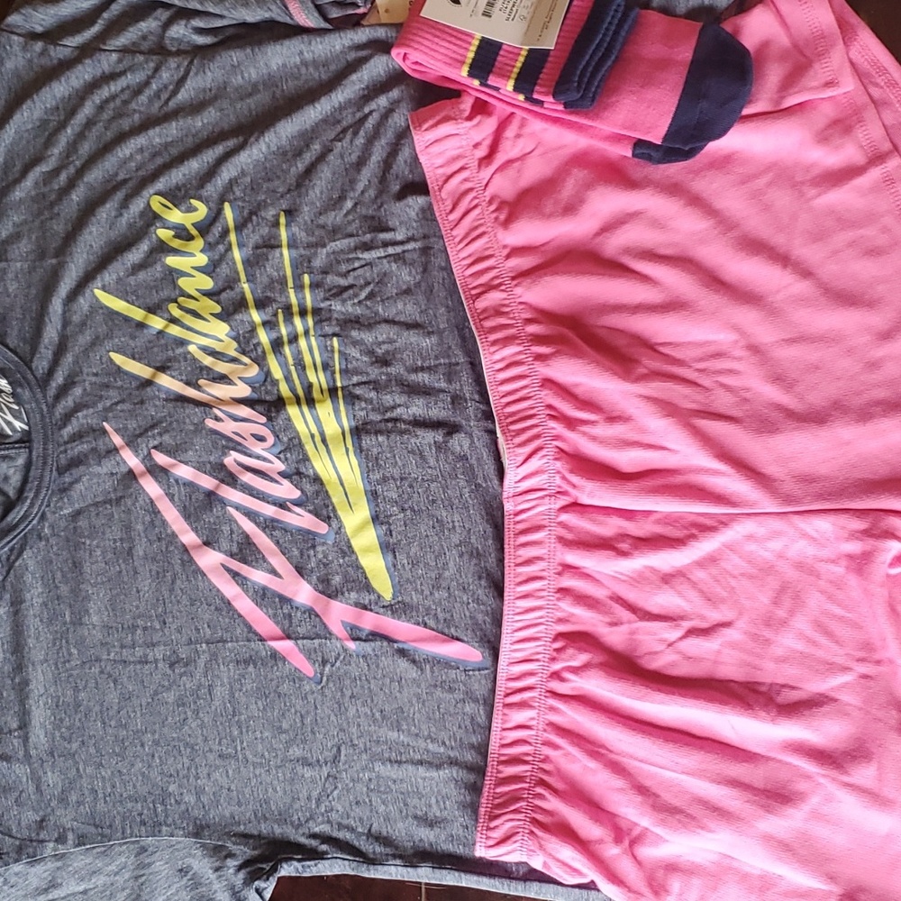NWT FLASHDANCE 3 Piece PJ Short Set XL